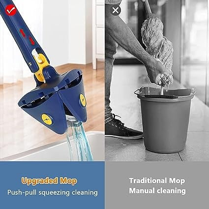 Tringle Rotatable And  Adjustable Multifunctional Cleaning Mop