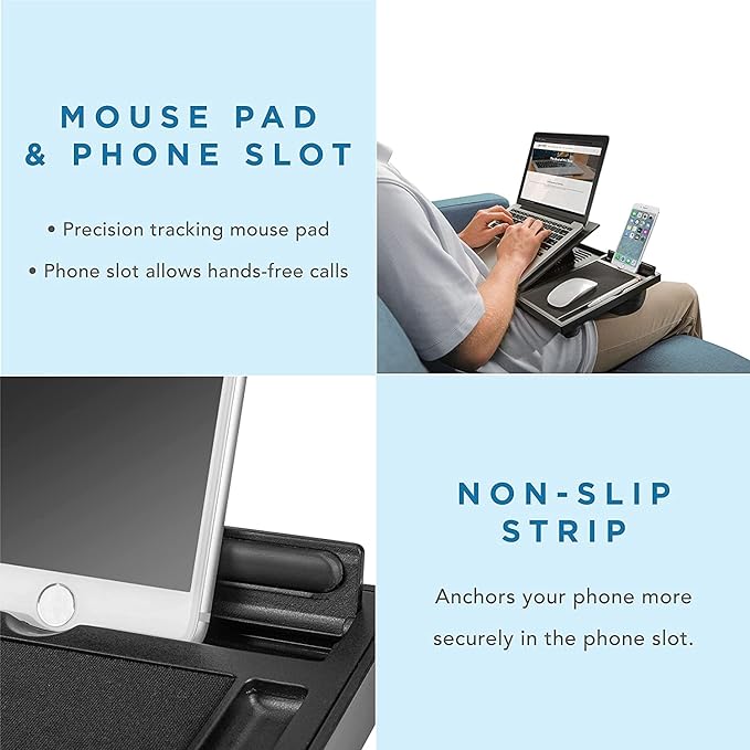 1229 Portable Foldable Laptop & Tablet Stand with Free Phone Holder